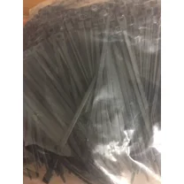 New 1000Pcs Zip Cable Ties 4" 18Lbs Uv Black Usa Nylon Wire Tie Wraps 4-18-Uv