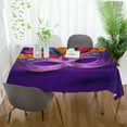 thumbnail image 6 of SKYSONIC Mardi Gras Tablecloth Waterproof Washable Polyester Square Table Cover Durable Tablecloth for Kitchen Dining Table Party Decor (54 X 54 Inch), 6 of 7