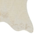 thumbnail image 3 of Linon Faux Cowhide Rug Collection, Cream and Ivory Mix, 5' x 6'6", 3 of 7