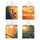 thumbnail image 2 of Fotbe Tropical Sunset Paradise Porta Pañuelos Decorativo de Cuero, Caja Cuadrada Moderna para Pañuelos Faciales, Organizador y Dispensador 5x5x5'', 2 of 7