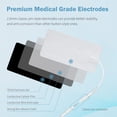 thumbnail image 5 of Almohadillas de repuesto para unidad TENS Lanieney (20 unidades, 5 x 10 cm) con diseño autoadhesivo mejorado y antiirritante, reutilizables 35 veces para electroterapia, compatibles con AUVON, TENS 70, 5 of 5