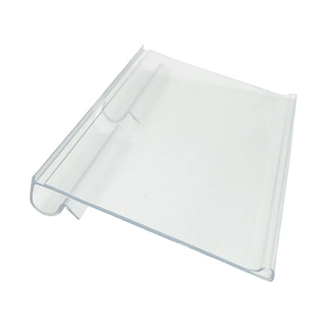 100 Pcs Price Label Rack Plastic Upgrade Structure Display Holders Retail Cards Sign for Store Supermarket Bins Supplies