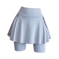 thumbnail image 4 of Falda de bádminton, faldas cortas de gimnasio, ropa de playa ligera, falda plisada para mujer Gris, 4 of 9