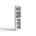 thumbnail image 3 of 100% Solid Wood 16.5" Bathroom Storage Cabinet with Frosted Glass Doors and Adjustable Shelves, 3 of 5