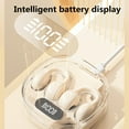 thumbnail image 6 of Open Ear Headphones Bluetooth Ear buds 80Hrs Playtime Wireless Earbuds with Earhooks IPX7 Waterproof Touch Control Air Conduction Sport Headsets Bluetooth 5.3 Earphones for Workout Running - Beige, 6 of 8