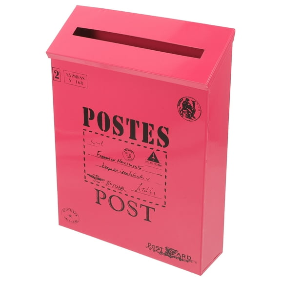 Mail Organizer Wall Mount Retro Tin Mailbox Office