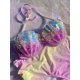 thumbnail image 3 of Sujetador de lentejuelas de sirena colorido, traje de baño para adultos, sujetador de lentejuelas de perlas, vacaciones de playa de verano, natación, cosplay, sujetador de sirena hecho a mano, 3 of 5