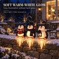 thumbnail image 5 of Lighted Penguin Icicle Holiday Decoration, Christmas Penguin Window Ledge Accent with Festive Glowing Winter Display, Indoor Decor for Home Mantel Shelf Party (penguin-D-1pc), 5 of 7