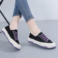 thumbnail image 5 of Cyiecw Canvas Sneakers for Women Fashion Lace-up Canvas Shoes Low Top Comfortable Casual Shoes, 5 of 7