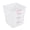 Translucent/2 qt/10 Count, variant on Met Lux 2 qt Square White Plastic Food Storage Container - with Green Volume Markers - 7" x 7" x 4" - 10 count box