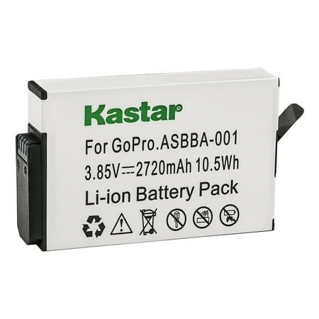 Image of Kastar 1-Pack ASBBA-001 Battery 3.85V 2720mAh Replacement for GoPro Camera ASBBA-001 Fusion Battery GoPro ASBBA-001 Battery Gopro Fusion 360-Degree Action Camera Gopro Fusion VR 360 Camera
