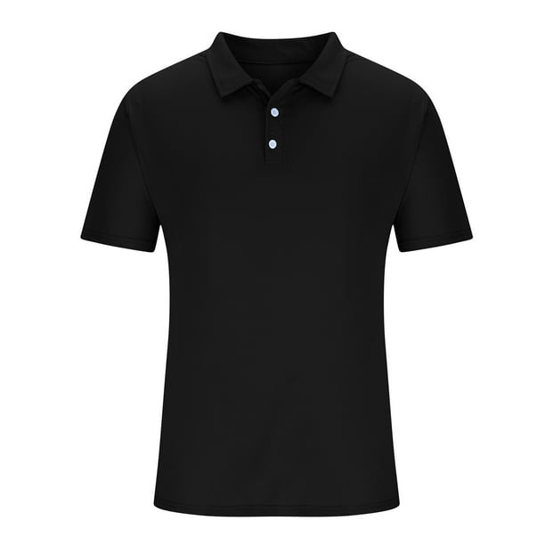 lcziwo Men's Short Sleeve Zipper Polo Shirts Casual Slim Fit Solid