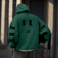 thumbnail image 5 of Hoodies for Men Graphic Hoodies Men's Hooded Sweatshirt Letter Print Casual Pullover Streetwear Fashion Loose Fit Comfortable Blend for Fall Winter Daily Wear, 5 of 5