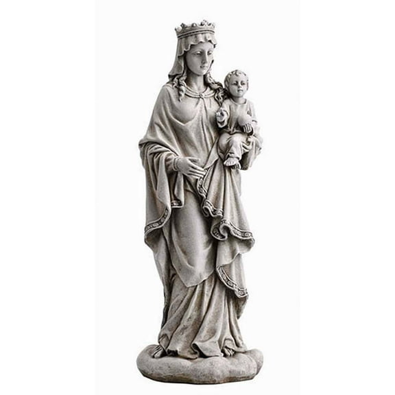 18.5" Mary Queen of Heaven with Child Garden Statue