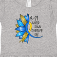 thumbnail image 3 of Inktastic 3-21 World Down Syndrome Day Ribbon and Sunflower Girls Baby Dress, 3 of 4