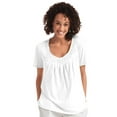 thumbnail image 6 of Woman Within Plus Size Crochet-Trim Knit Top, 6 of 6