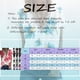thumbnail image 5 of Gibobby Blusas Para Mujeres Casual Tee Loose T Short V Blouse Womens Tops Side Tunic Neck Split Daily Floral Summer Vintage Sleeve Impreso elegante Lace Women's T Camisas（Azul， XL), 5 of 5
