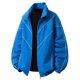 thumbnail image 2 of Ceisia Men Solid Color Hooded Zipper Lamb Gift Fleece Warm Long Sleeve Casual Cardigan Jackets, 2 of 6