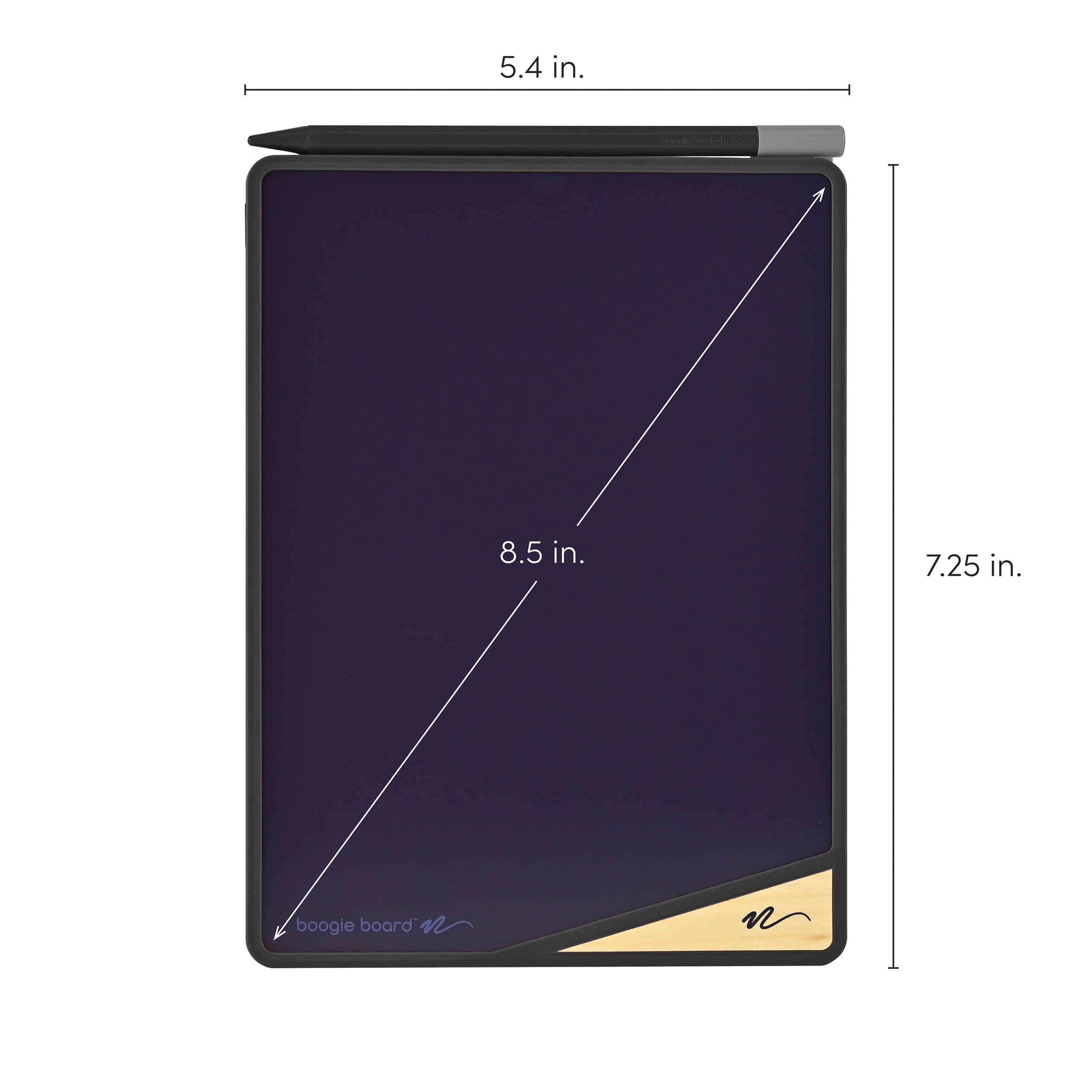 Boogie Board VersaBoard Reusable Writing Tablet 8.5" with Kickstand, Onyx Black