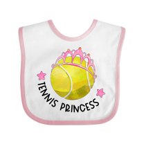 Inktastic Tennis Princess Tiara Girls Baby Bib