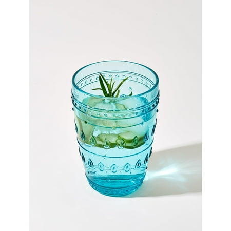 

Euro Ceramica Fez 4 Piece 14 oz Highball Glasses Set Turquoise