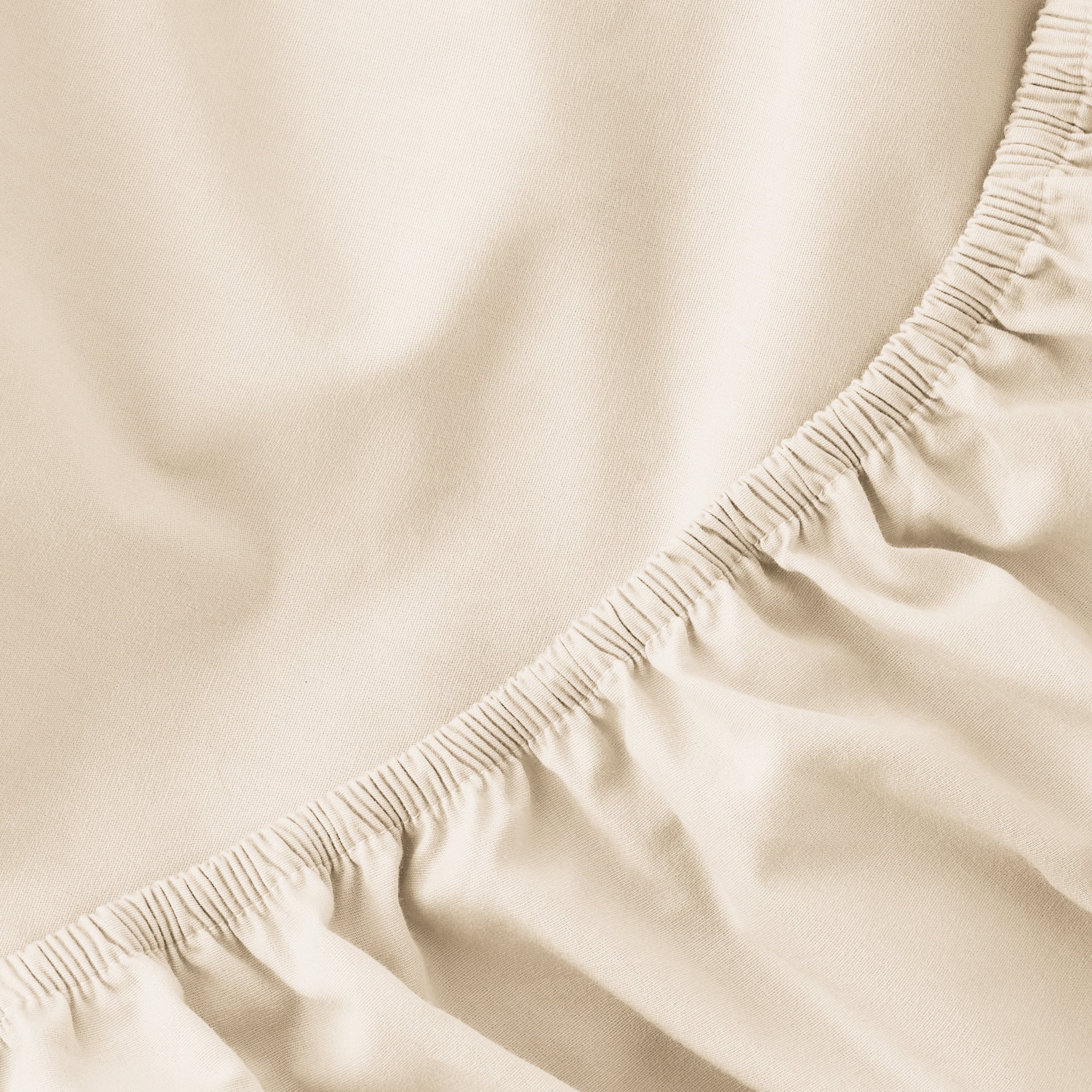 Mainstays 4-Piece 300 Thread Count Beige Cotton Blend Percale Bed Sheet Set, King