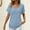 B515 Light Blue summer tops for women clearance under $5, variant on Cagogo Womens Tshirt Summer Tops Under $5 Loose Fitting V Neck Waffle Knit Short Sleeve Blouses Business Work Green T Shirt Outfits Mothers Day Gifts for Grandma