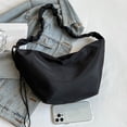 thumbnail image 3 of Bolsa bandolera plisado a la moda, Bolsa de hombro con bola de masa hervida Simple de lona, ​​gran capacidad Ndcxsfigh Para Estrenar, 3 of 4