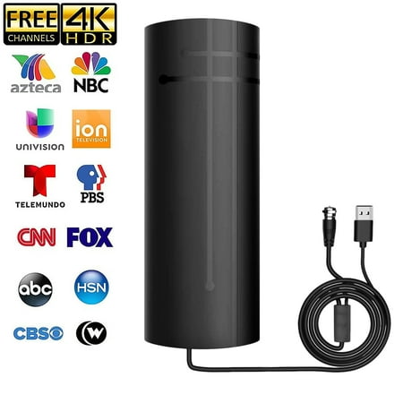 2022 TV Antenna 150 Miles Long Range with Built-in Amplifier,16.5ft Long Coax Cable Digital HDTV Antenna Support All Television, for Free Local Channels 4K HD 1080P VHF UHF