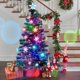 thumbnail image 1 of Árbol de Navidad Juegoal, preiluminado, 1,5 m, con luces LED RGB, 29 unidades, 1 of 8