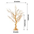 thumbnail image 3 of Efavormart 34" Manzanita Centerpiece Tree + 8 Acrylic Bead Chains For Wedding Banquet Birthday Party Event Tabletop Decorations - Metallic Gold, 3 of 11