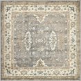 thumbnail image 1 of Unique Loom Tapis Design Salzburg 4' x 4' Carré Gris/beige, 1 of 1