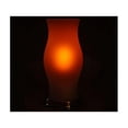 thumbnail image 2 of Battery Operated LED Hurricane Lamp with Frosted Glass Vase & Nickel Base, 2 of 3