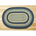 thumbnail image 1 of Earth Rugs 07-362 Oval Shaped Rug, Breezy Blue, Taupe and Ivory, 1 of 2