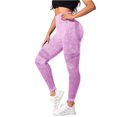 thumbnail image 4 of Gibobby Pantalones de yoga Pantalones de pierna sólidos con cintura ancha básica de yoga(Rosa,G), 4 of 5