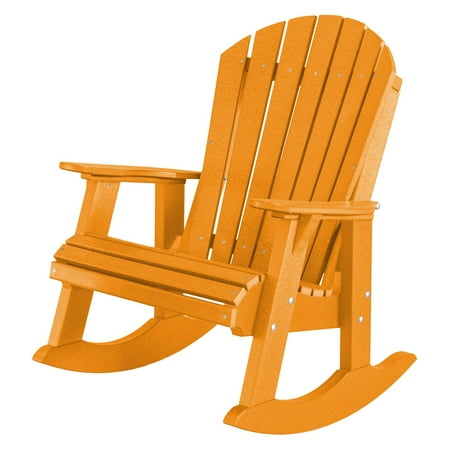 Wildridge Heritage High Fan Back Plastic Patio Rocker Chair