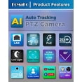thumbnail image 4 of Cámara PTZ FoMako AI con seguimiento automático HDMI 20x Zoom 1080P60 FMK12UH, 4 of 9