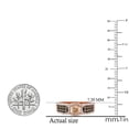 thumbnail image 5 of Dazzlingrock Collection 0.75 Carat (ctw) 14K Champagne & White Diamond Bridal Engagement Ring 3/4 CT, Rose Gold, Size 7.5, 5 of 6