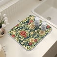 thumbnail image 7 of Ryvnso Bloom Flower Dish Drying Mat for Kitchen Countertop 18x24 Large Dish Pad Drainer Rack Dish Sink Mats, 7 of 7