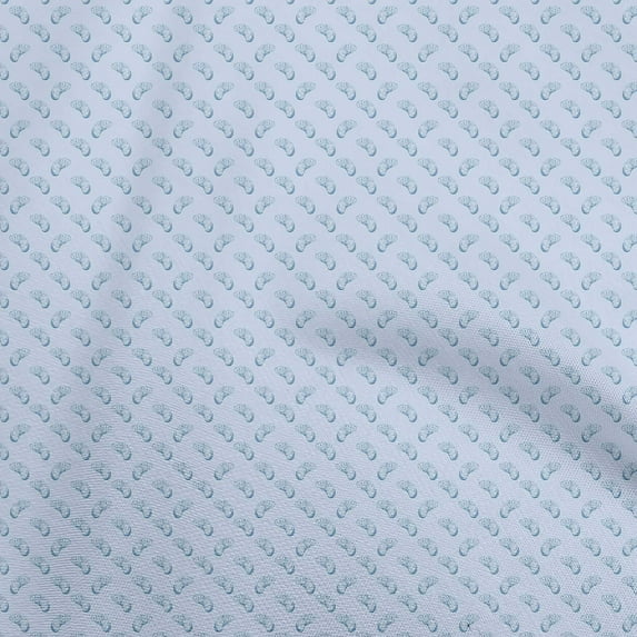 oneOone Polyester Spandex Baby Blue Fabric Orange Sewing Fabric By The Yard Printed Diy Clothing Sewing Supplies 56 Inch Wide