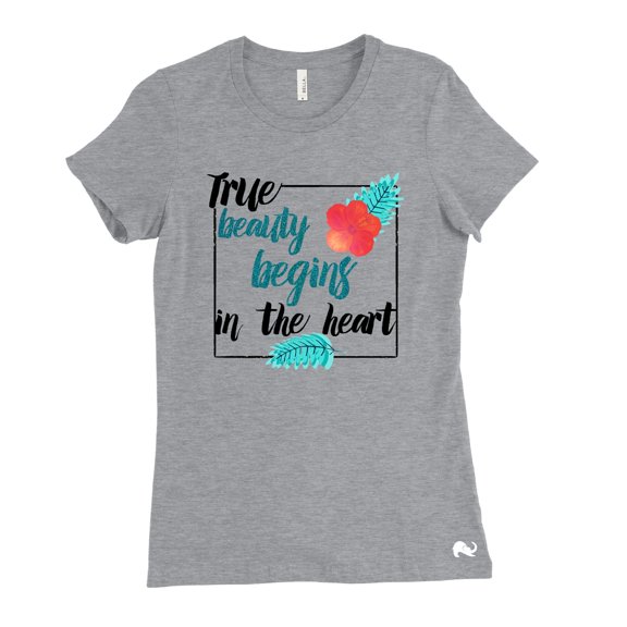 NanyCraft's True Beauty Begins in the Heart Ladies Shirt