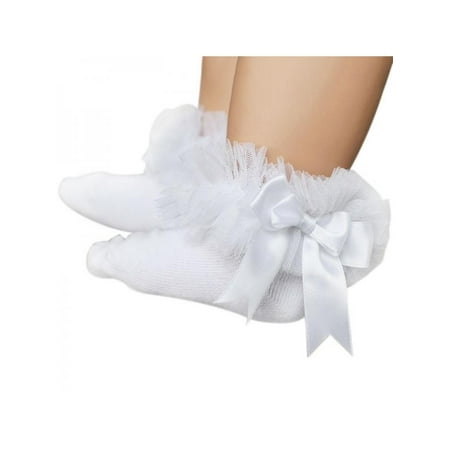 Princess Crown Socks - Toddler Baby Girls Princess Ankle Socks Lace Ruffle Cotton Socks