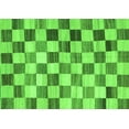 thumbnail image 1 of Ahgly Company Indoor Rectangle Checkered Green Modern Area Rugs, 2' x 4', 1 of 1