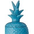 thumbnail image 3 of Urban Trends Collection 44209 40 oz Large Ceramic Pineapple Canister, Blue, 3 of 4