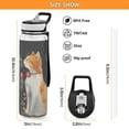 thumbnail image 3 of Cats and Moon Leaves Sports Water Bottle Portable Travel Mug 32oz BPA Free Leak Proof Straw Transparent Tritan for Gym Yoga Cycling Camping, 3 of 7