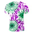 thumbnail image 4 of oqasdz Mens T Shirts Summer Casual Fashion Father's Day Printed Hooded Short Sleeved Tee Top, 4 of 4