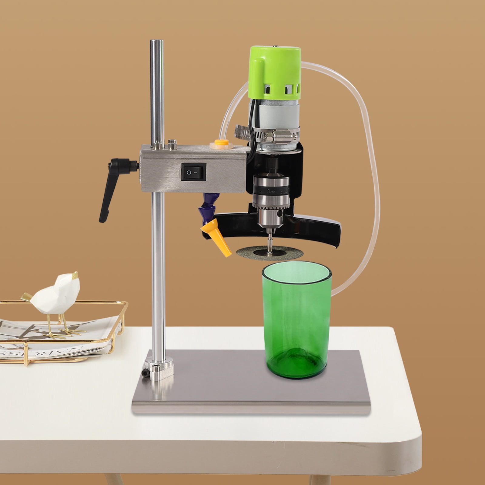 150W Electric Glass Bottle Cutter Freestanding Glass Bottle Cutter w/ Saw Blades
