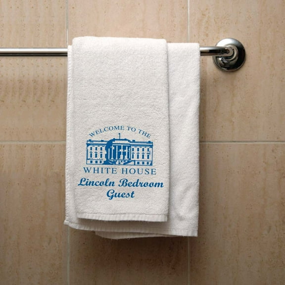 VictoryStore Welcome to the White House, Lincoln Bedroom Guest Towel - Set of 2