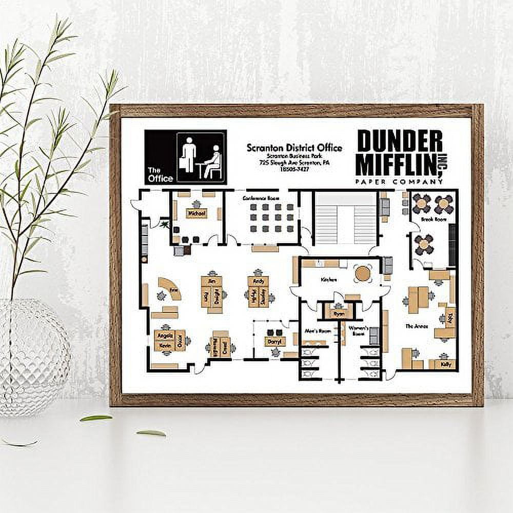 Dunder Mifflin Scranton  Office floor plan, Office layout, Office
