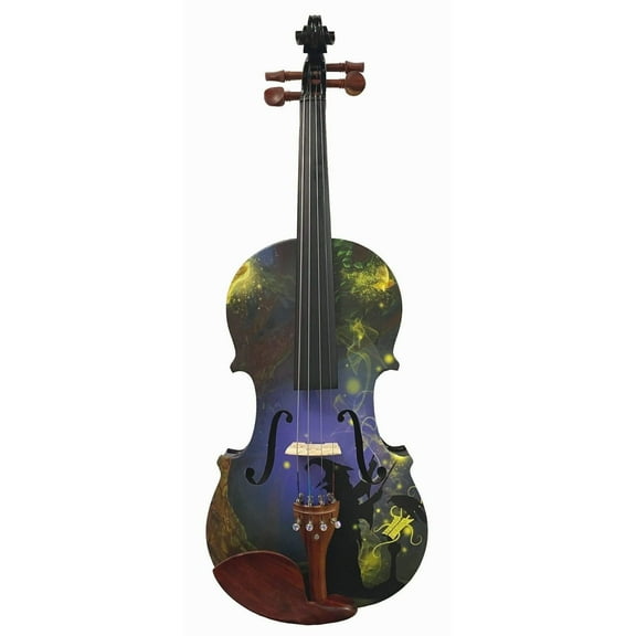 Wizard Violin Outfit with Brazilwood Bow, Case, Tuners, Rosin, and Strings